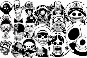one piece trafalgar law tattoo idea