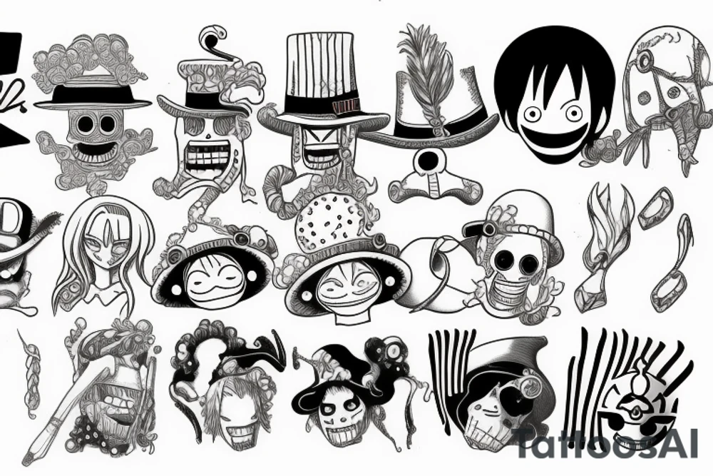 one piece tattoo idea