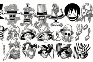 one piece tattoo idea
