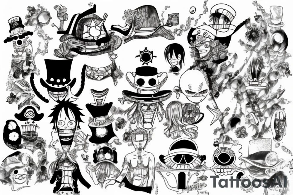 one piece tattoo idea
