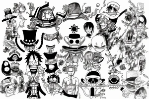 one piece tattoo idea