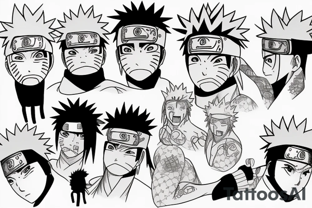Naruto with jiraiya tattoo idea