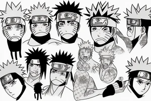 Naruto with jiraiya tattoo idea