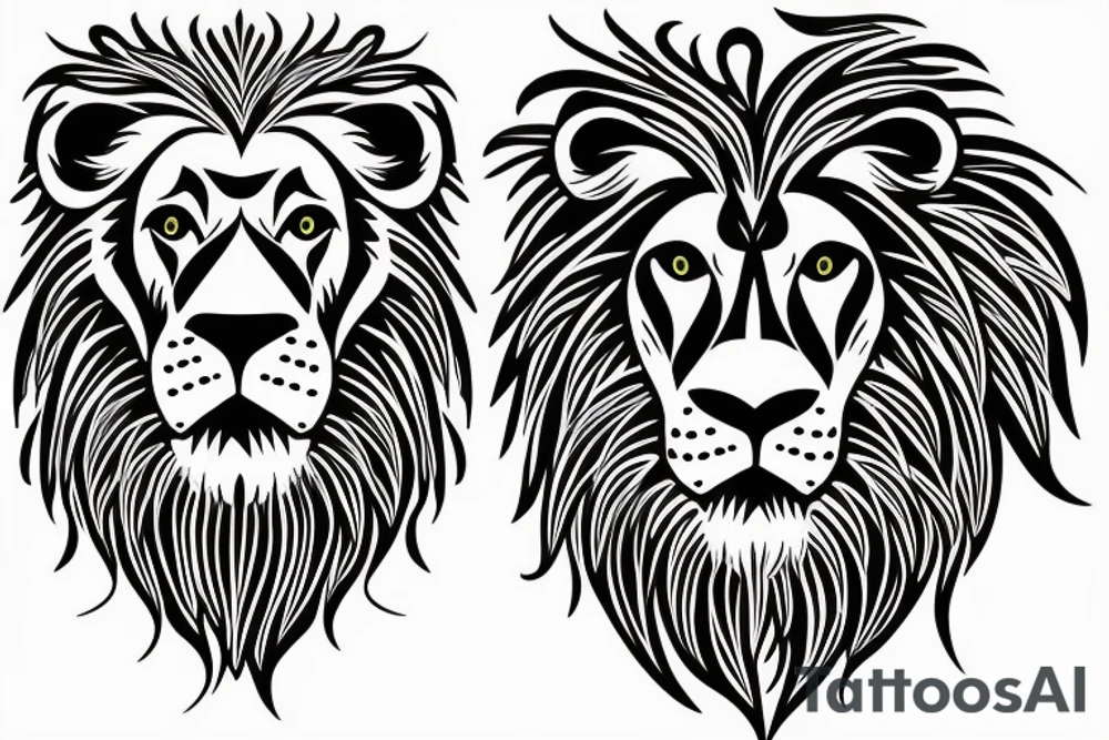 lion head, on the shoulder tattoo idea