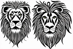 lion head, on the shoulder tattoo idea