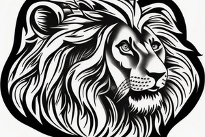 lion head, on the shoulder tattoo idea