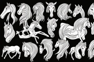 Professional horse riding memorial tattoo idea