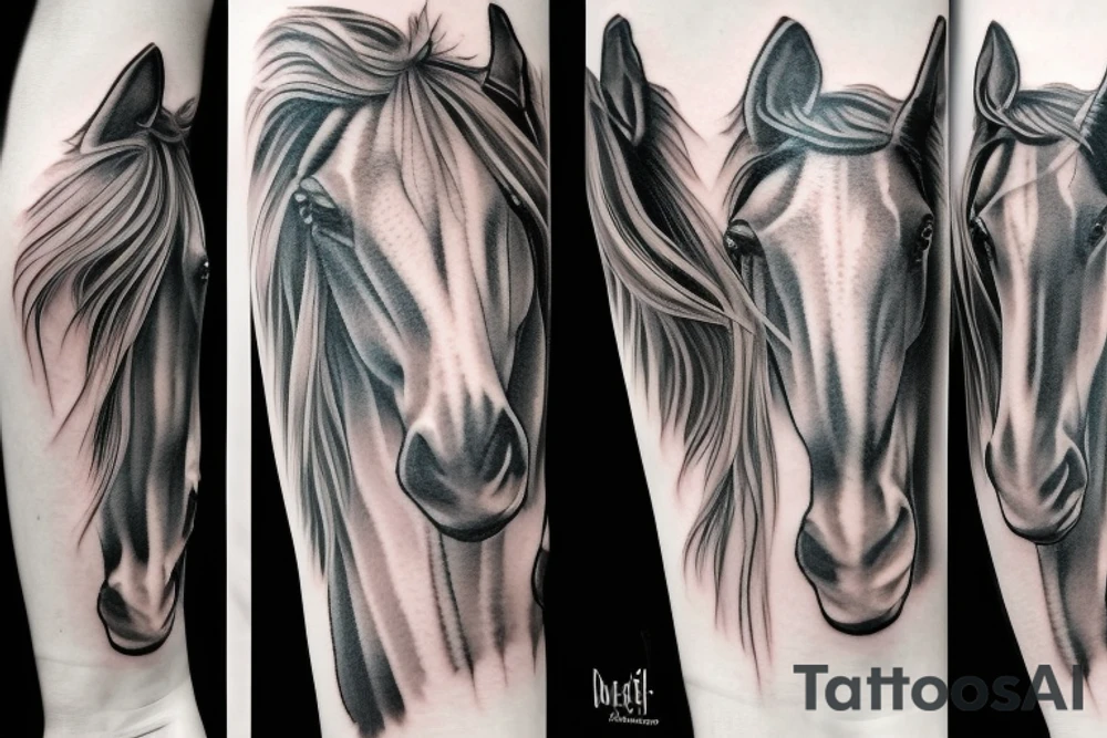 Racing horse tattoo idea