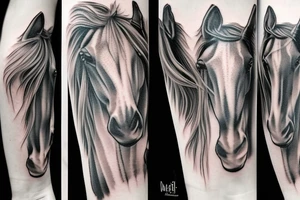 Racing horse tattoo idea