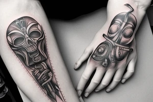 Hand tattoo tattoo idea