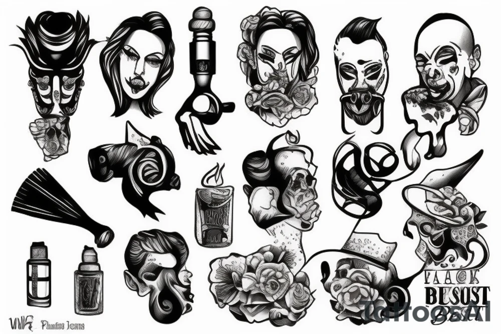 Blow steam in the face of the beast tattoo idea