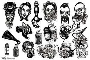 Blow steam in the face of the beast tattoo idea