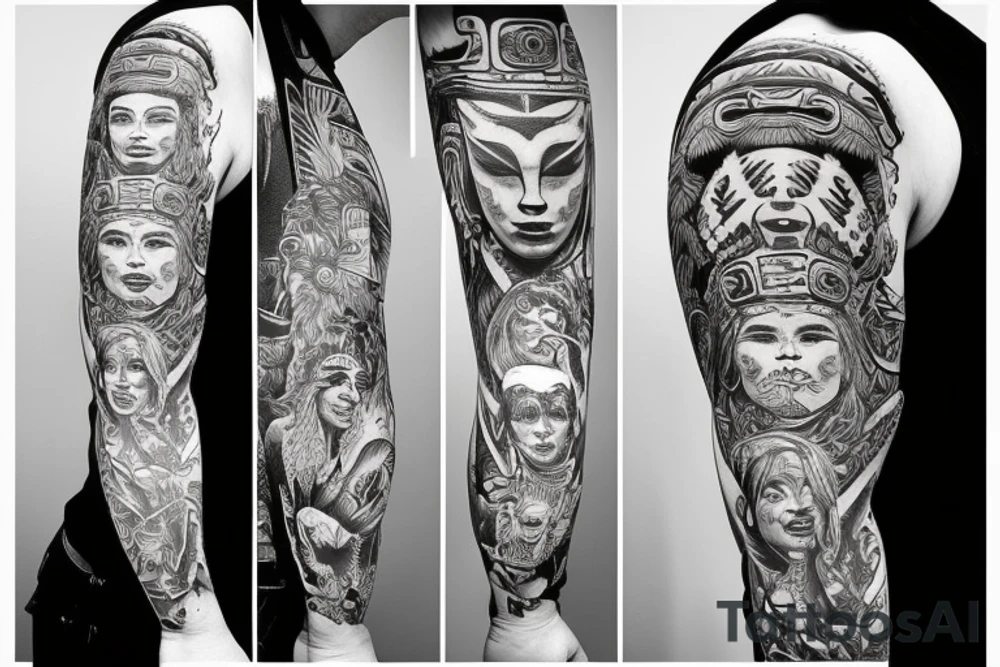Totem pole tattoo idea