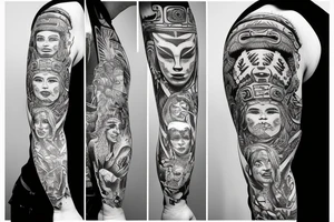 Totem pole tattoo idea