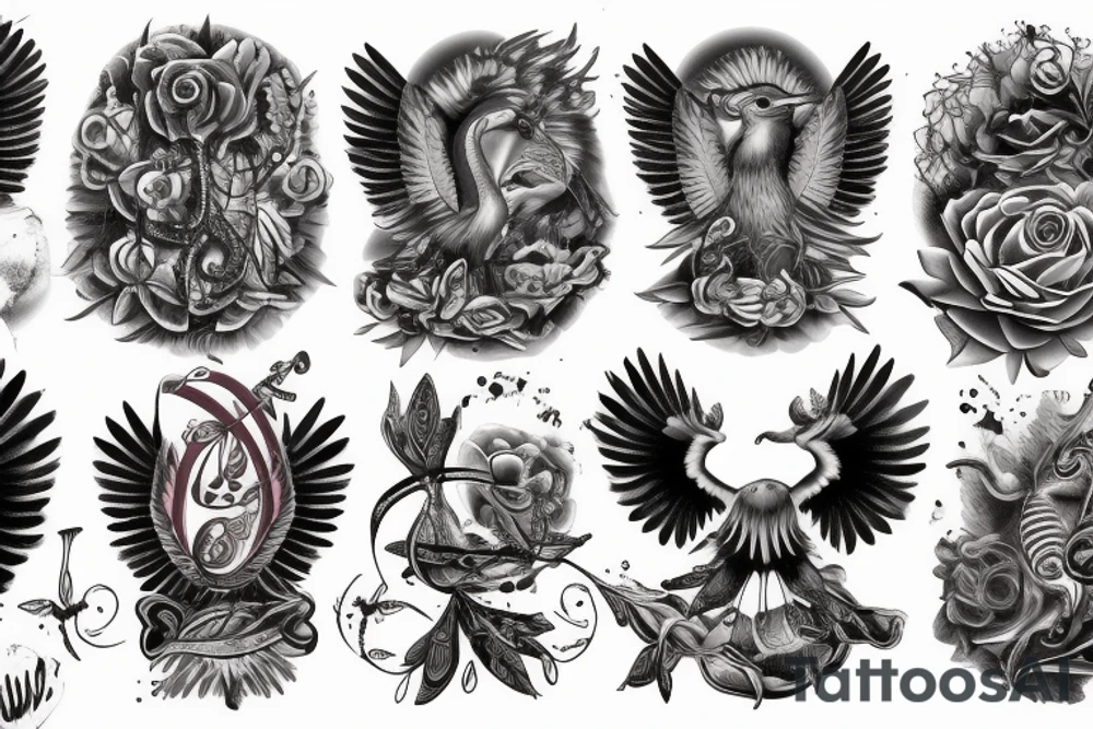 Roman double eagle tattoo idea
