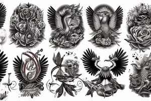 Roman double eagle tattoo idea