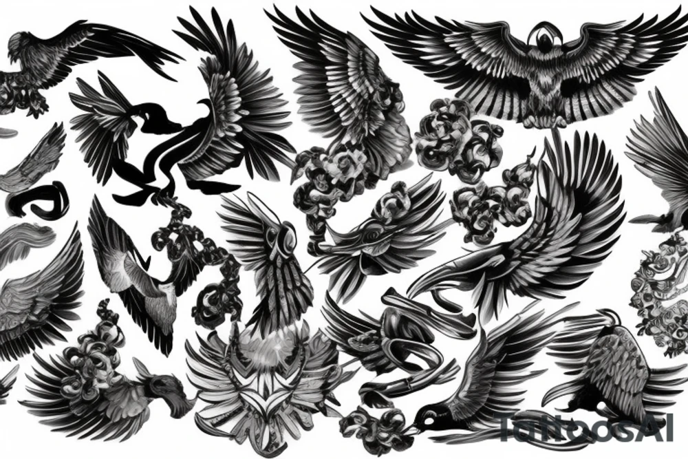 Imperial eagle tattoo idea