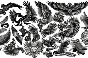 Imperial eagle tattoo idea