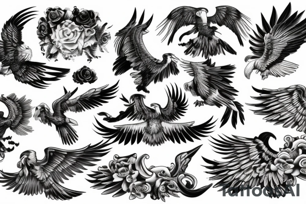 Imperial eagle tattoo idea