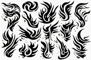 flame tattoo idea
