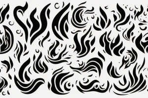 flame with heart tattoo idea