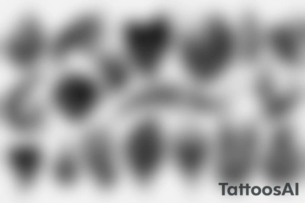 flame with heart tattoo idea