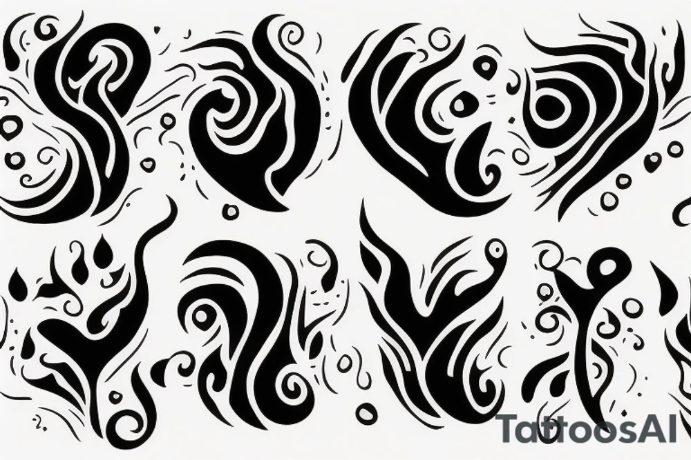 flame with heart tattoo idea