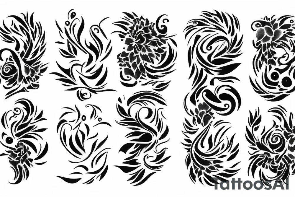 flame with heart tattoo idea