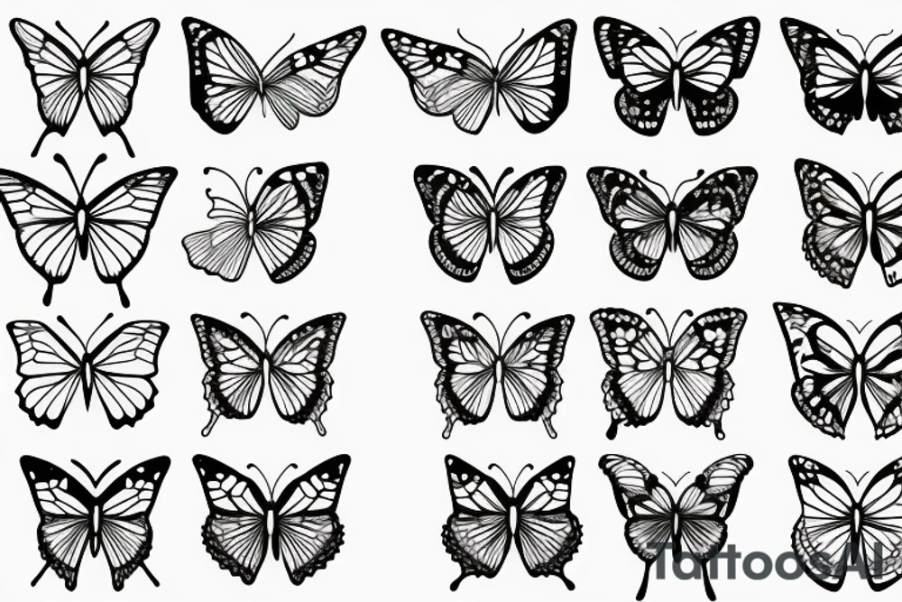 butterfly burning tattoo idea
