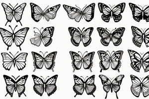butterfly burning tattoo idea