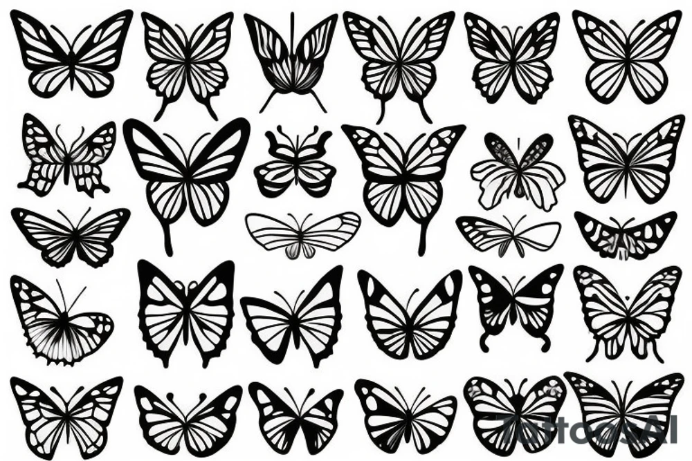 butterfly burning tattoo idea