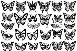 butterfly burning tattoo idea
