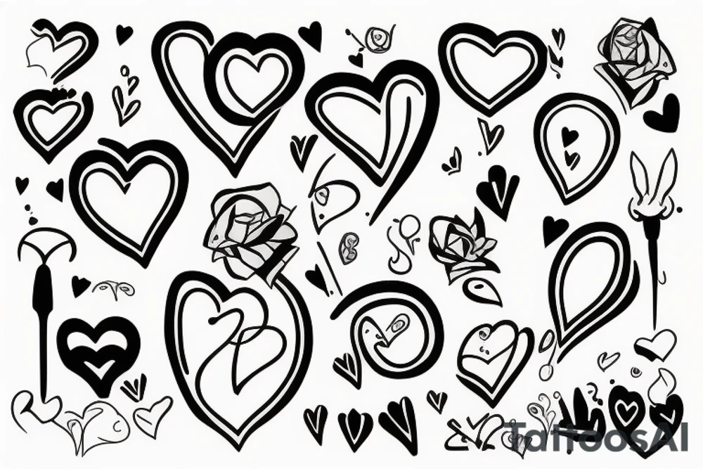 heart burning tattoo idea