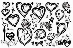 heart burning tattoo idea