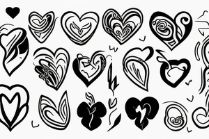 heart burning tattoo idea