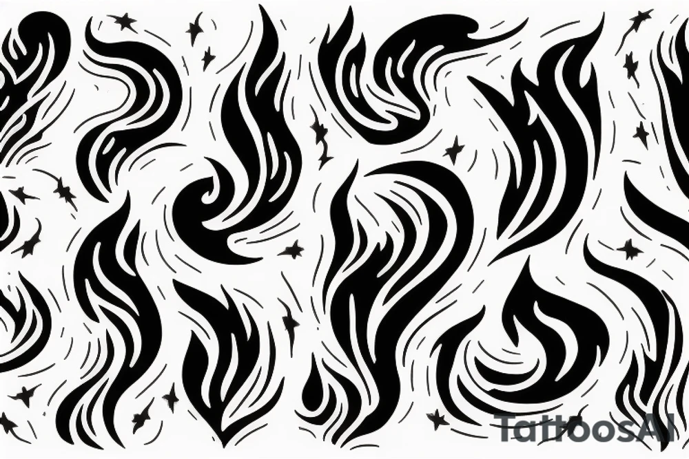 a flame tattoo idea