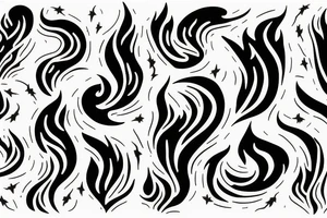 a flame tattoo idea