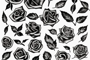 rose with thorns tattoo idea