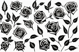 rose with thorns tattoo idea