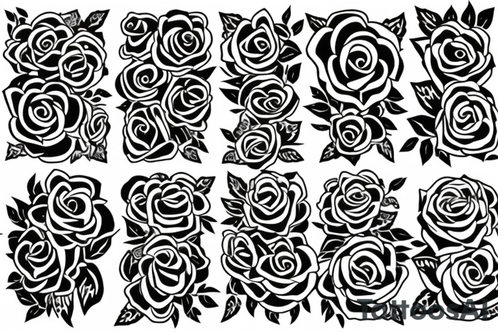 rose with thorns tattoo idea