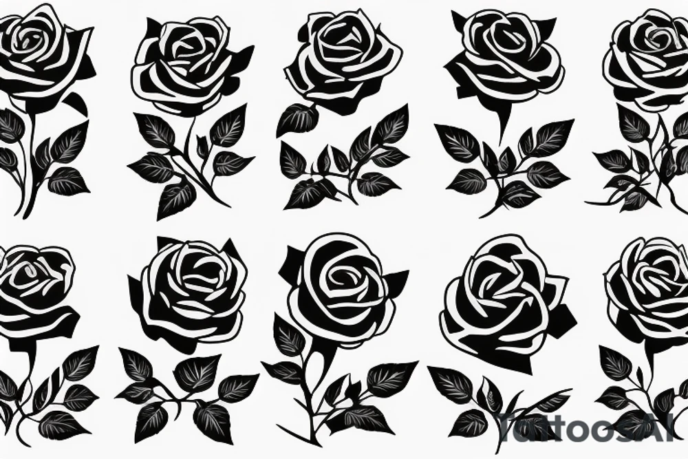 rose with thorns tattoo idea