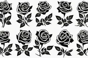 rose with thorns tattoo idea