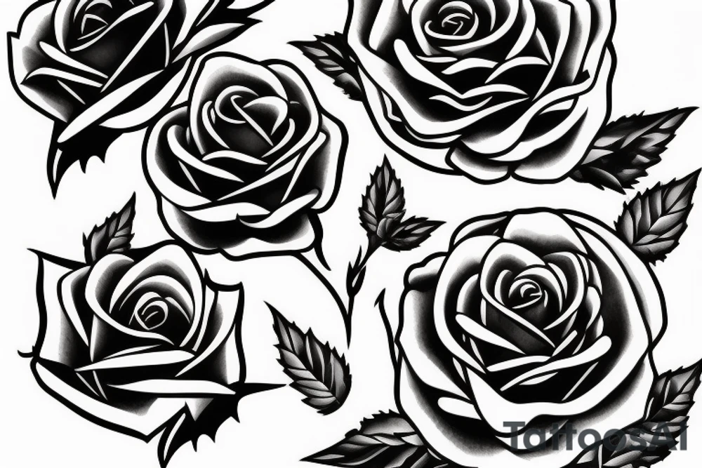rose with thorns tattoo idea