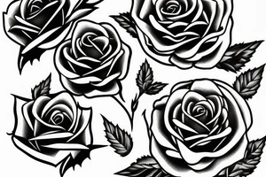 rose with thorns tattoo idea