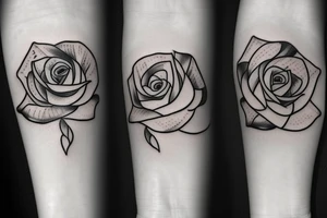 rose with thorns tattoo idea