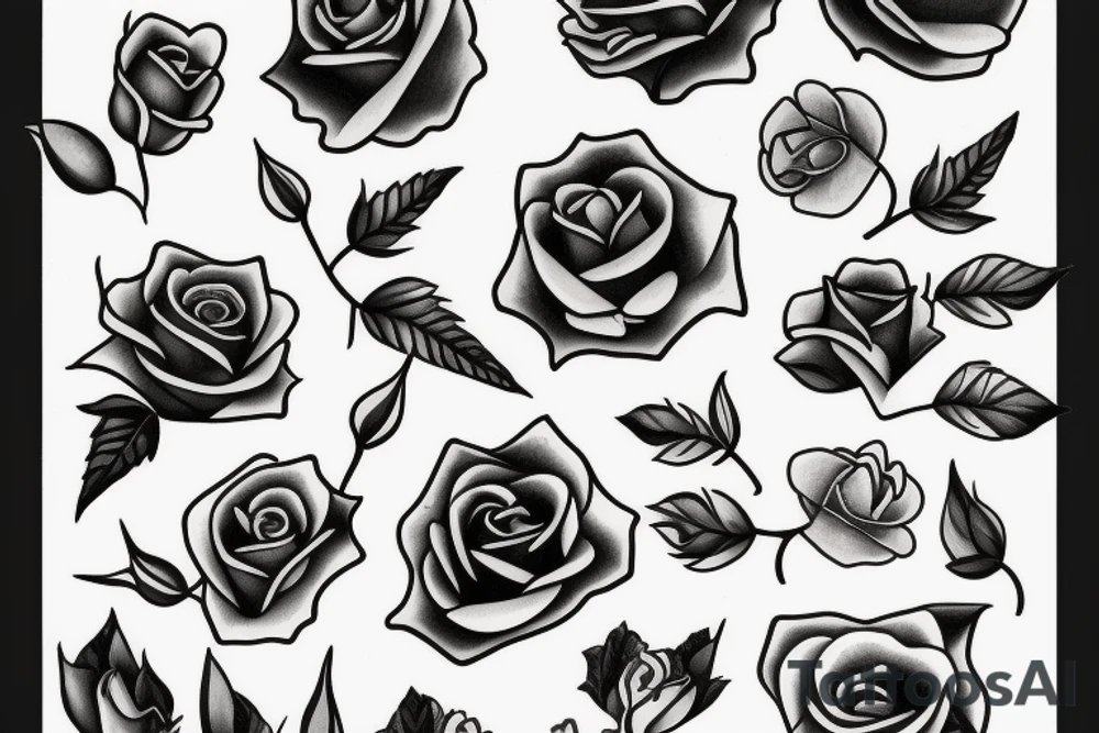 rose with thorns tattoo idea