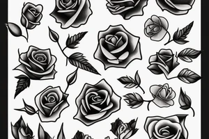 rose with thorns tattoo idea