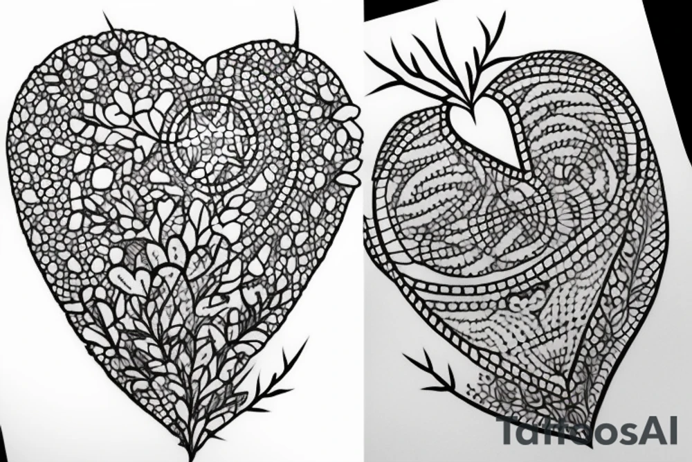 heart with thorns tattoo idea
