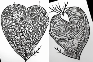 heart with thorns tattoo idea