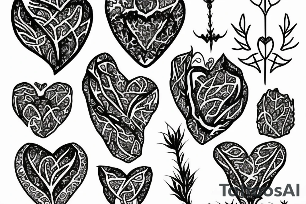 heart with thorns tattoo idea